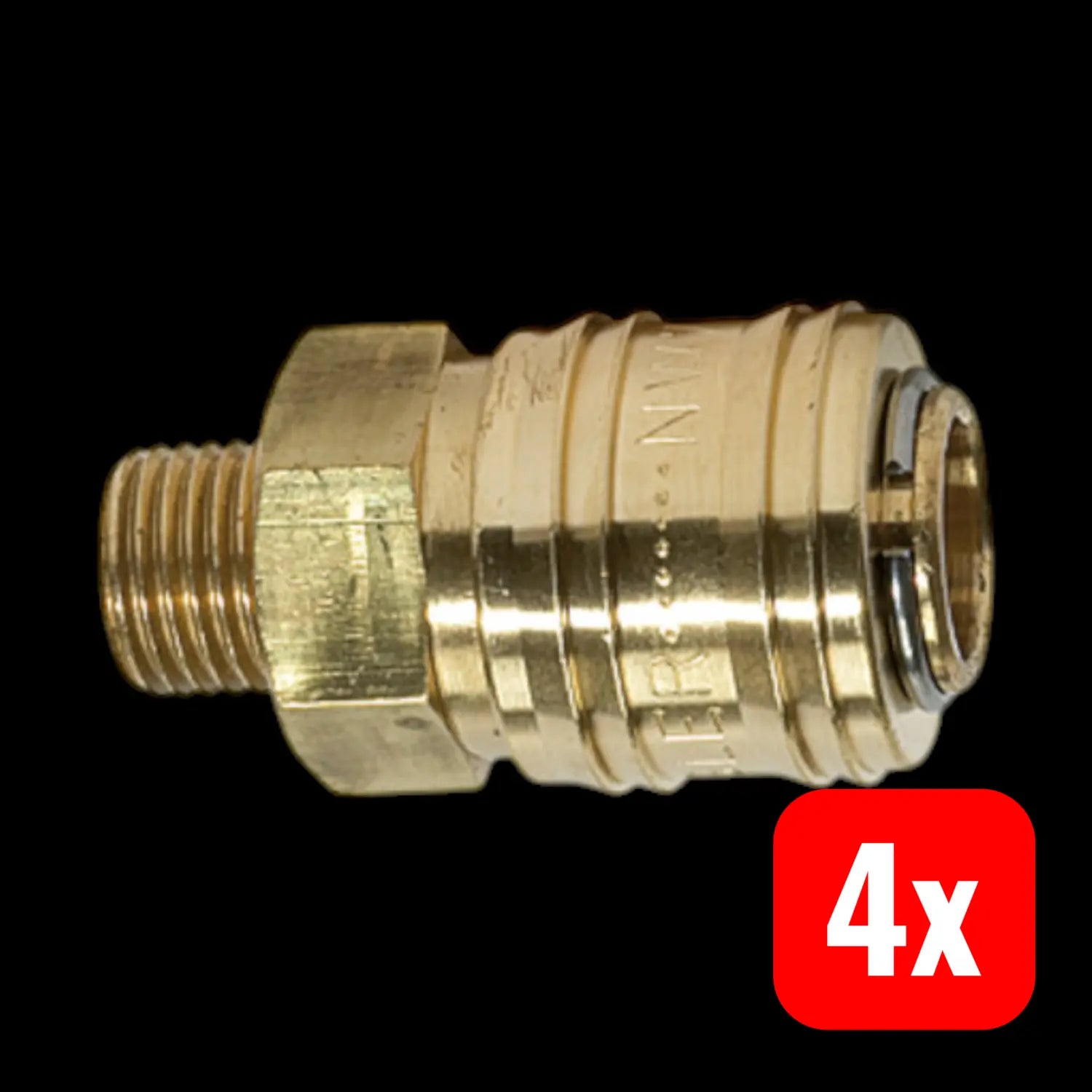 B-Ware Riegler Schnellverschlusskupplung Nw 7,2 Connect Line Ms G 1/4 Blank 4 Stück