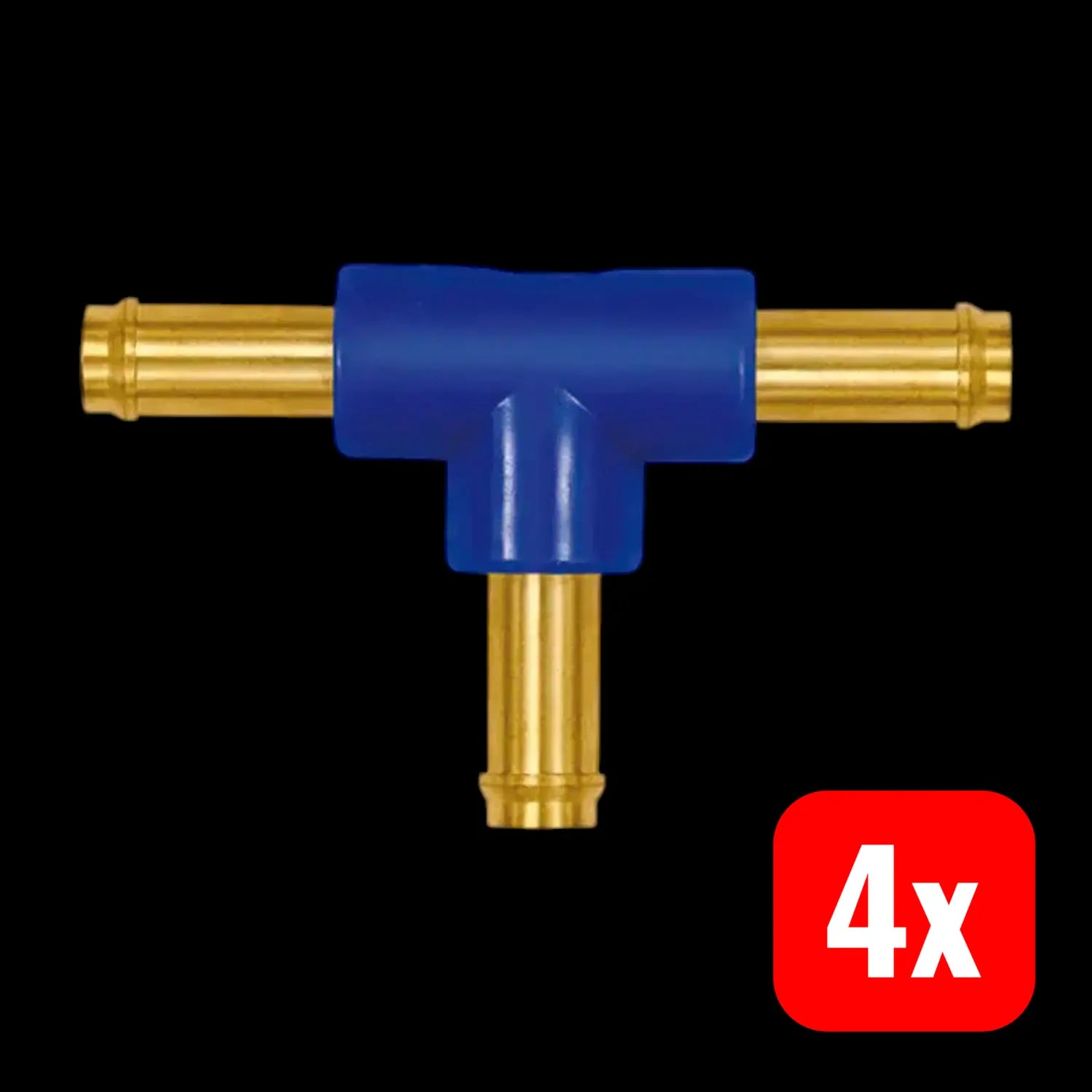 B-Ware Riegler T Schlauchverbinder Anschluss T Verbindungsstutzen Messing 13 Mm 4 Stück