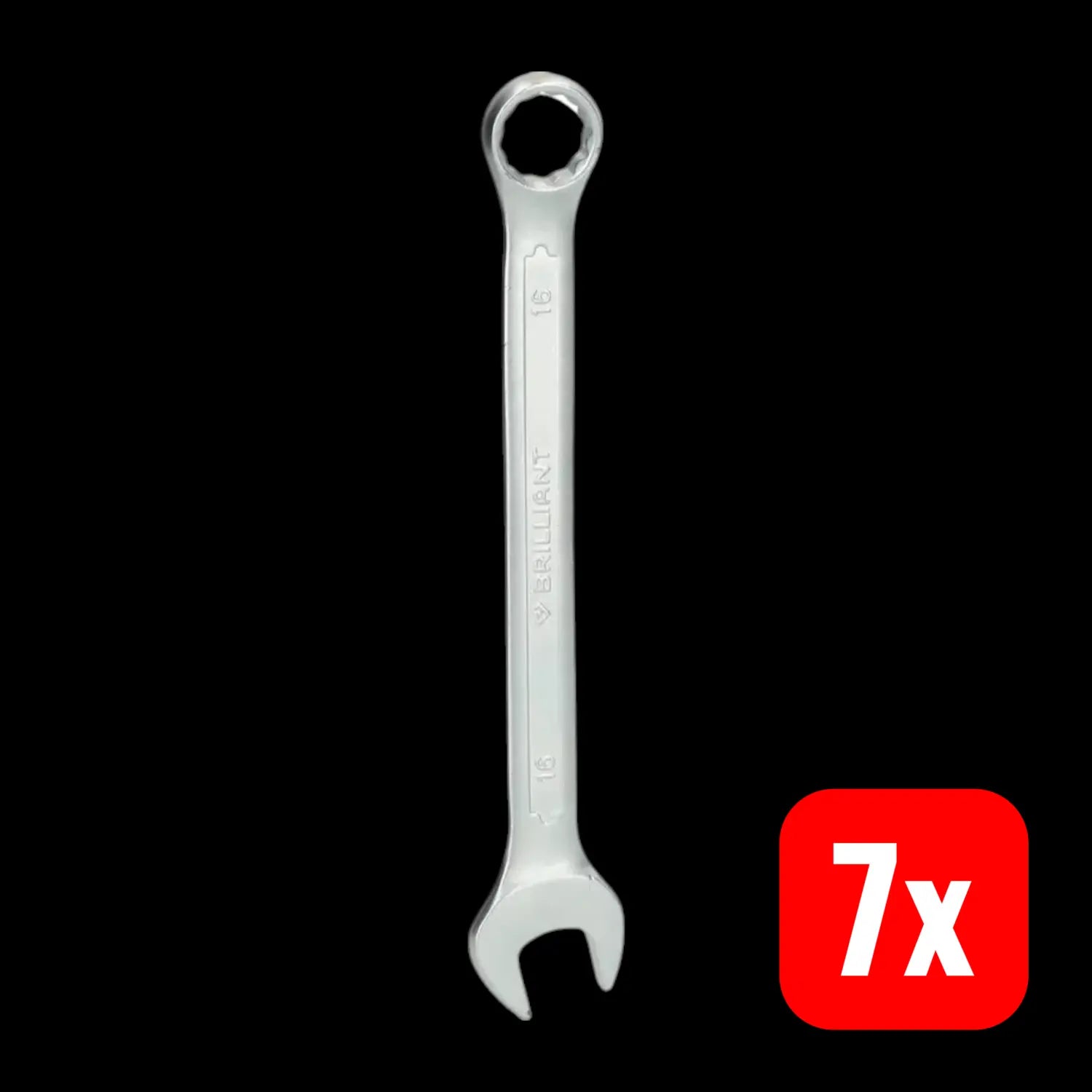 B-Ware Brilliant Tools Ringmaulschlüssel Bt011916 Schraubenschlüssel 16 Mm 7 Stück