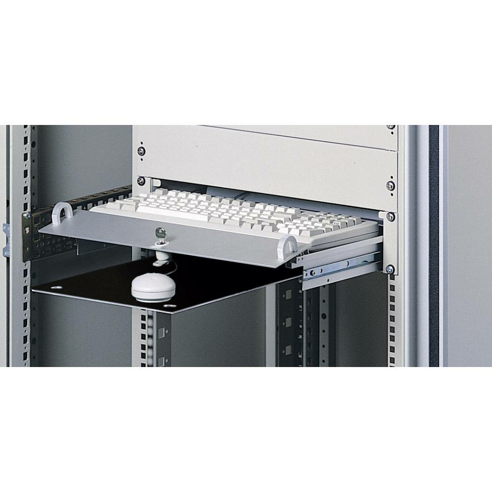 B-Ware Rittal 7281.035 19 Zoll Netzwerkschrank Schublade Tastaturschublade Lichtgrau