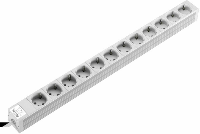 B-Ware Rittal Dk Steckdosenleiste Steckdosen Leiste Verlängerung 12 Fach Aluminium Grau