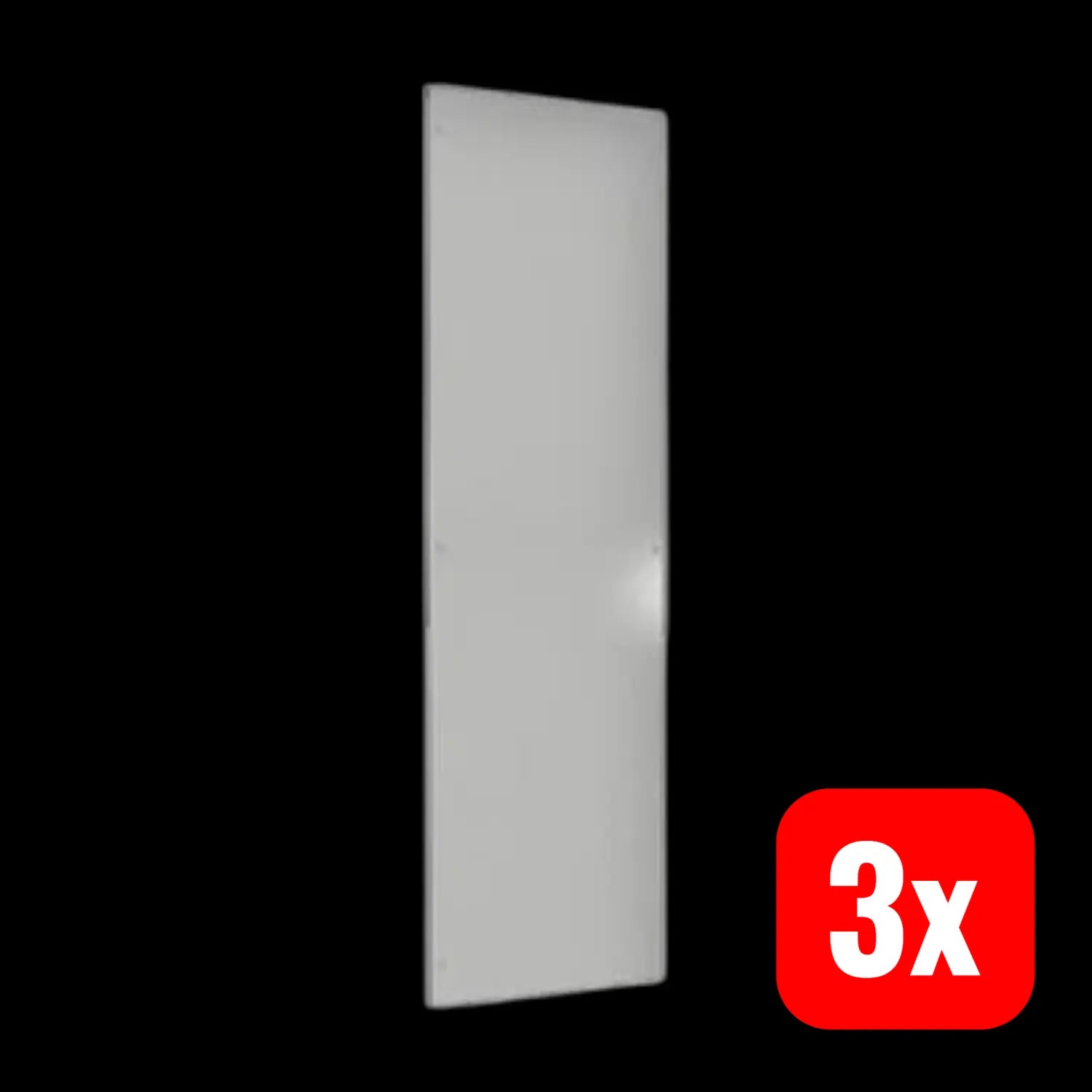 B-Ware Rittal Seitenwand Wand Grau Stahlblech Vxht 2000x600mm Pulverbeschichtet 3 Stück