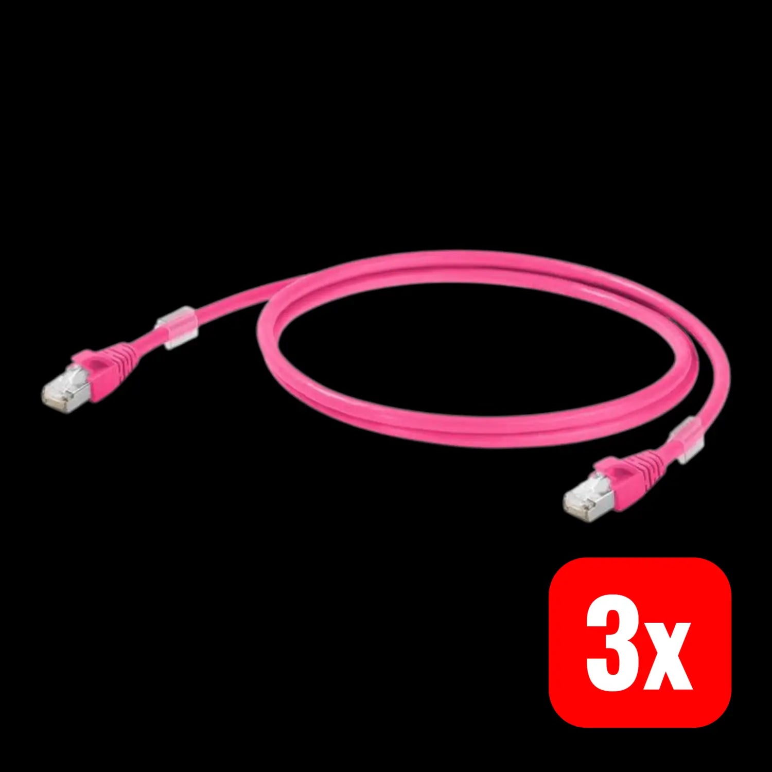 B-Ware Weidmüller 1201270100 Rj45 Cat 6a S/Ftp 10.00 M Netzwerkkabel 3 Stück