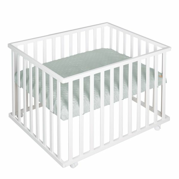 B-Ware Roba Kids Laufgitter 100 X 75 Cm Krabbelgitter Laufstall Bett Style Frosty Green