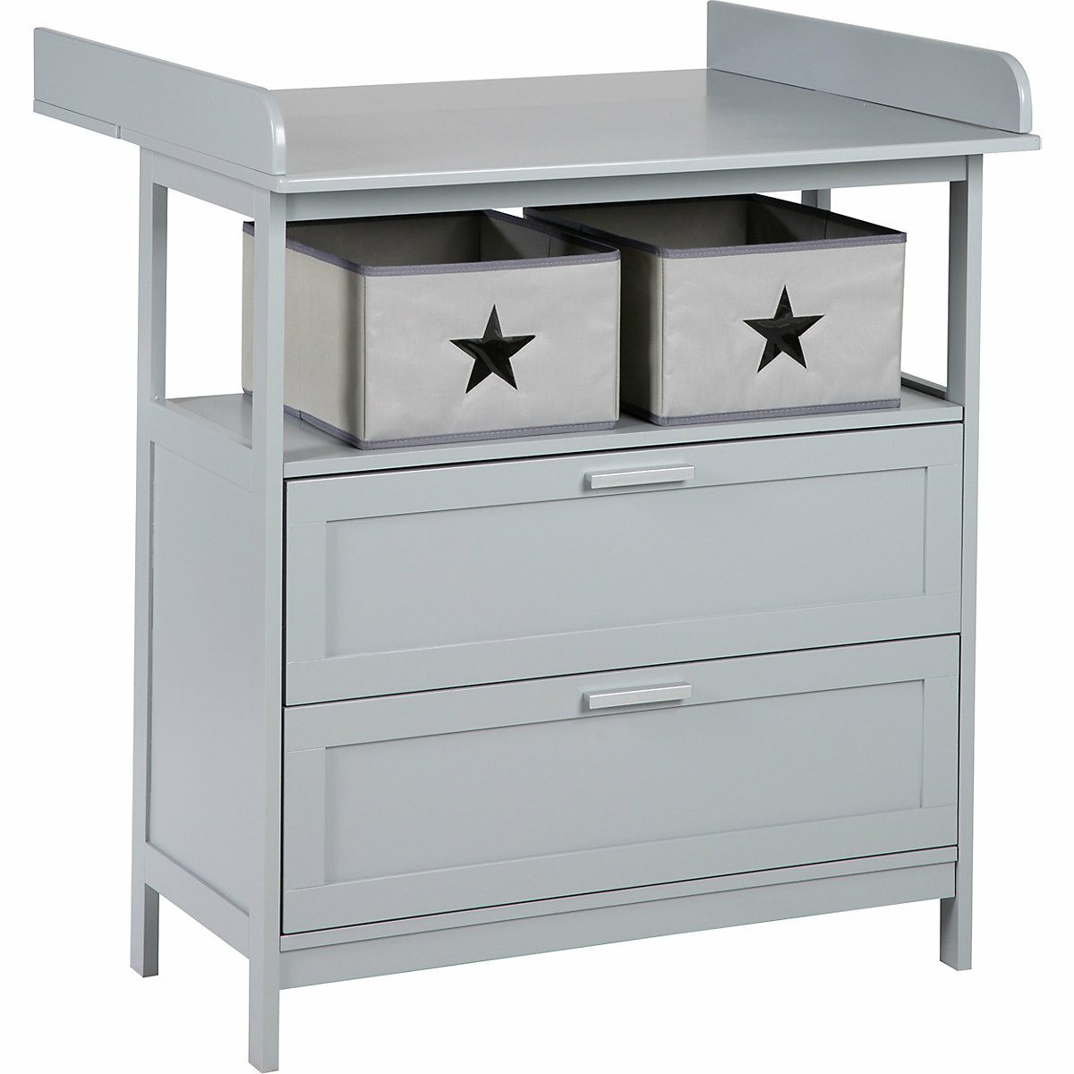 B-Ware Roba Wickelkommode Hamburg Mit Wickelansatz Baby Kinder Kinderzimmer Tisch Grau