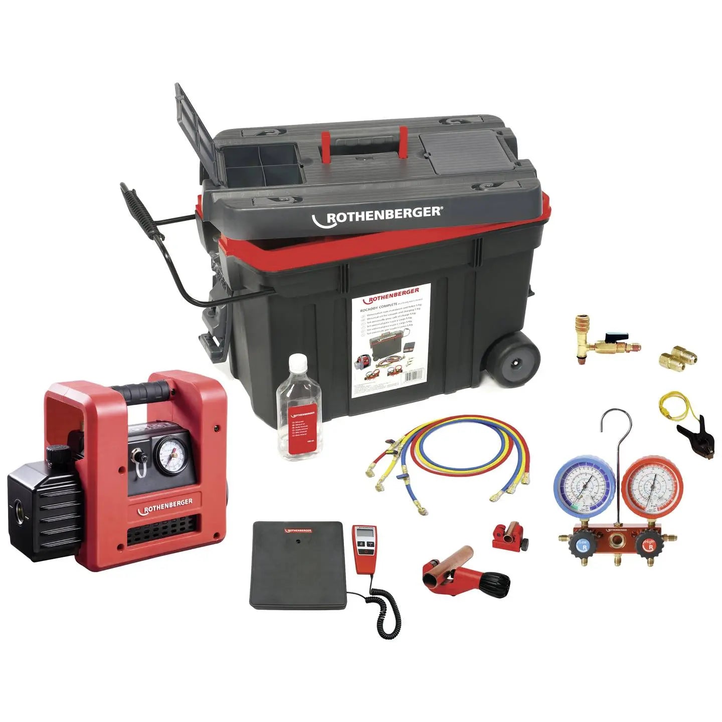 B-Ware Rocaddy Monteurhilfe Set Klimaanlagen Werkzeug R32 Analog Transportkoffer