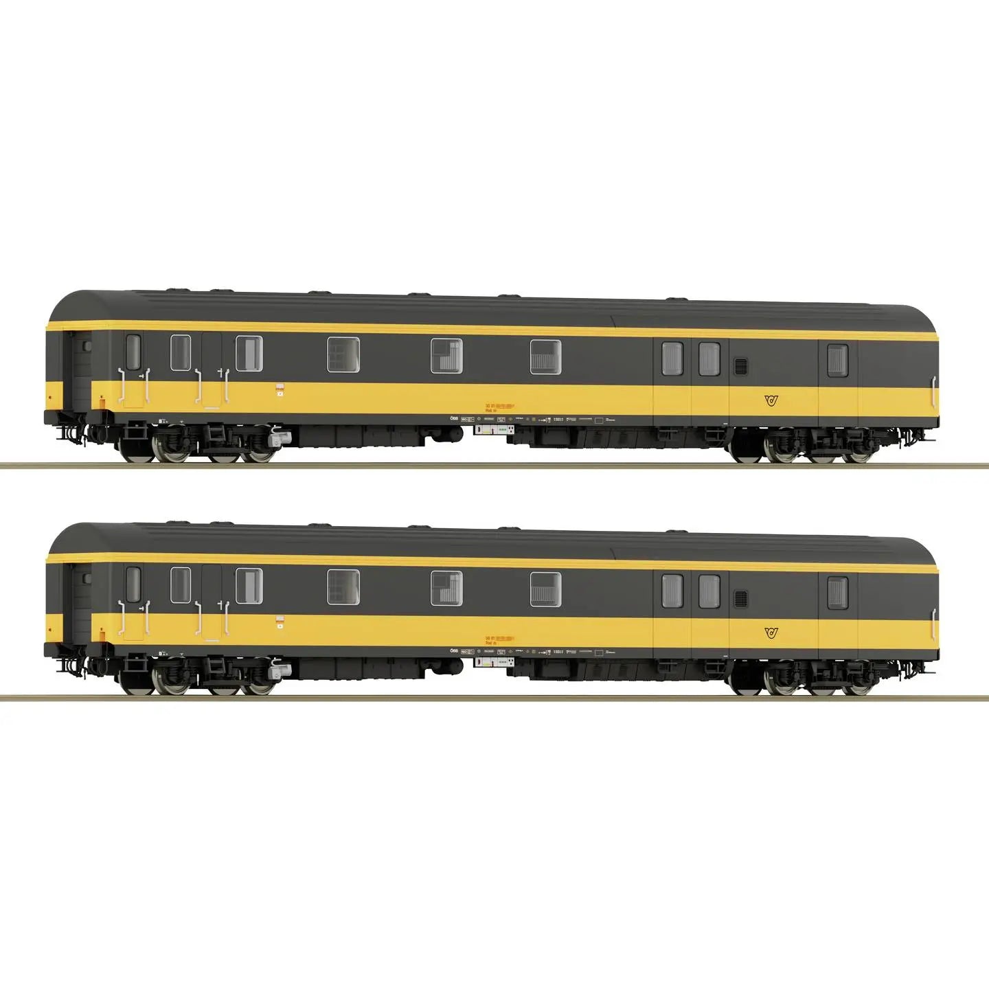 B-Ware Roco Set Bahnpostwagen Postwagen Zugwagen österreichische Post öbb H0 2er Set