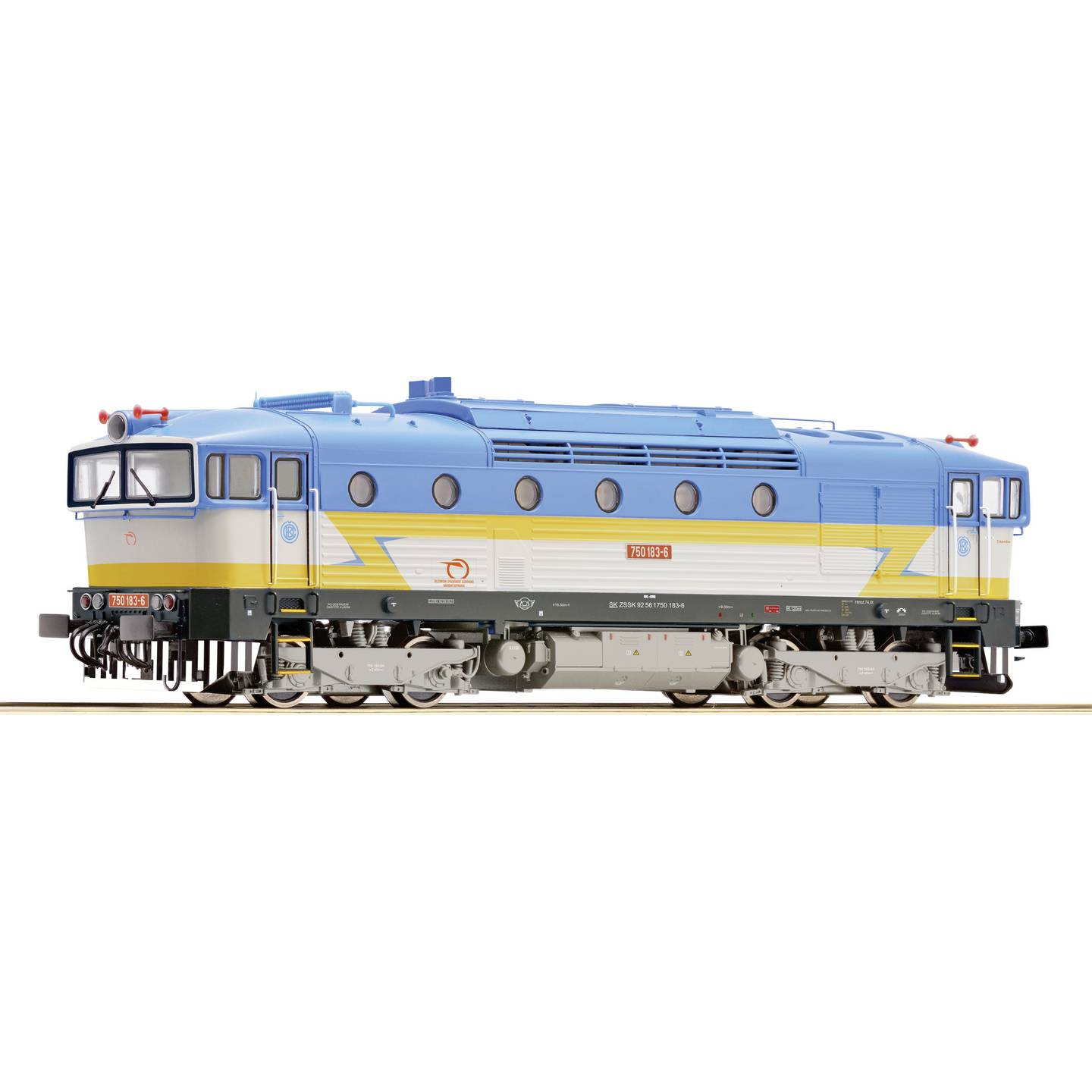 B-Ware Roco Diesellokomotive Lokomotive H0 Ro Diesellok 750 183 6 Zssk Dcc Sound Modell