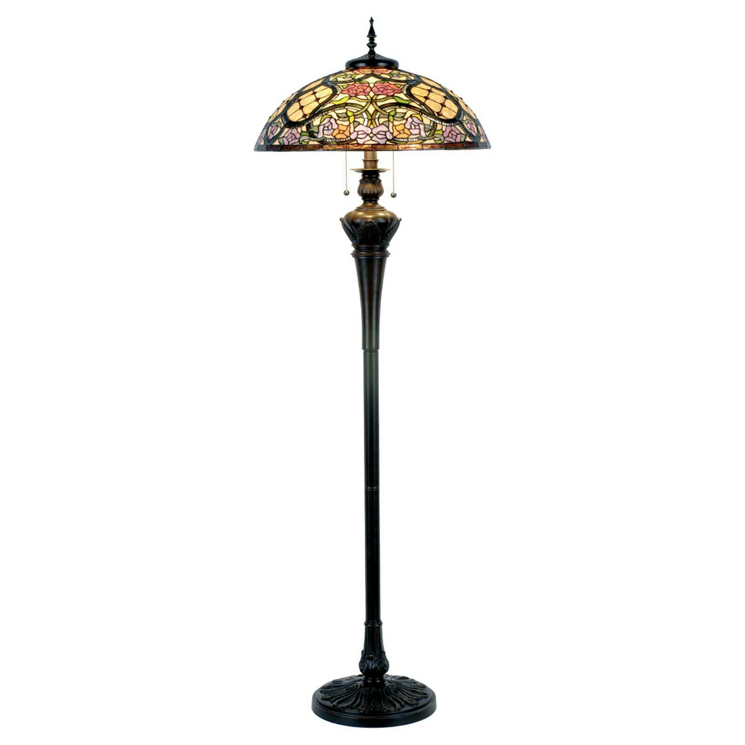 B-Ware Clayre&Eef Rosaly Stehleuchte Stehlampe Lampe Designer Leuchte E27 Tiffany Design