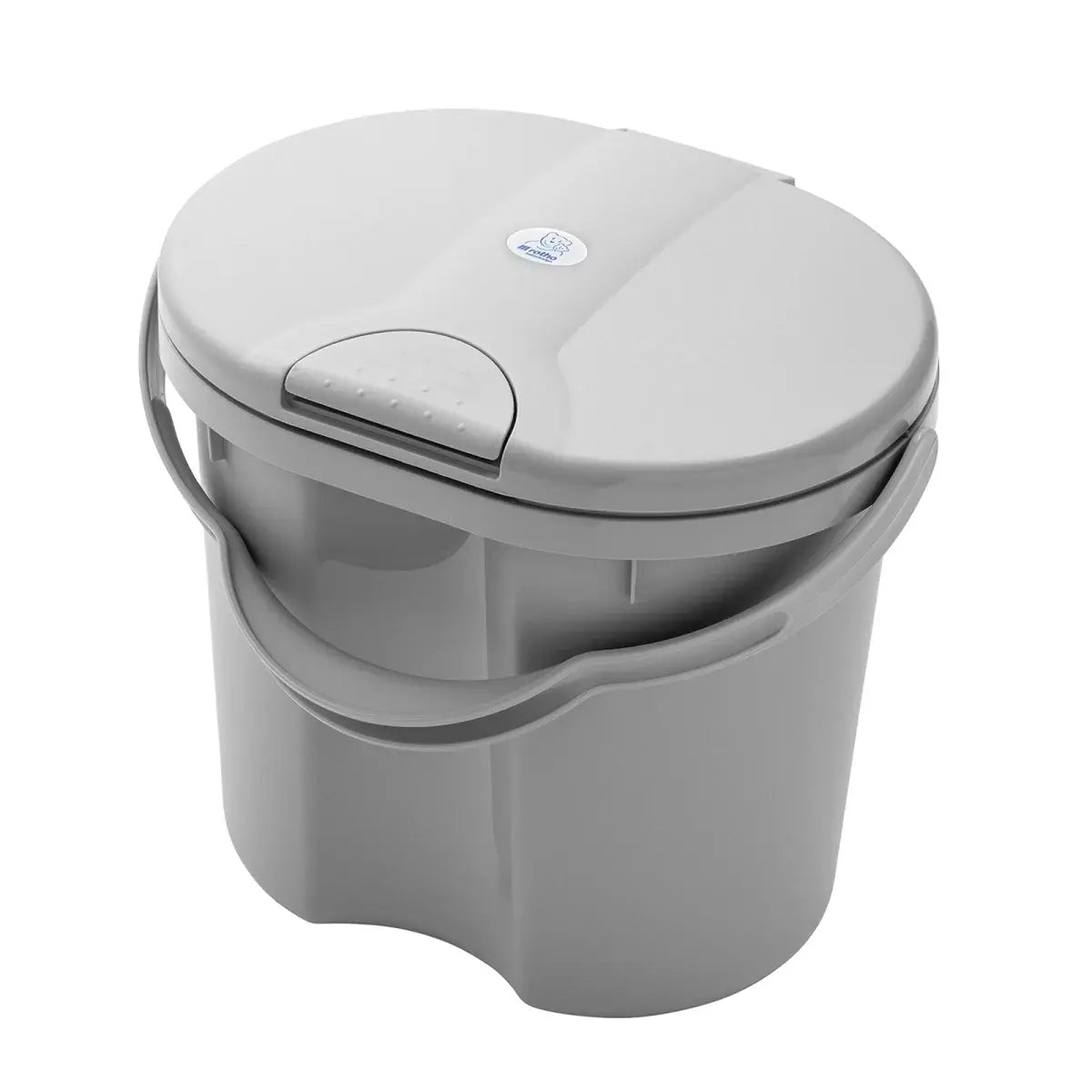 B-Ware Rotho Babydesign Windeleimer Eimer Windelbehälter Top Stone Grey Grau Tragegriff