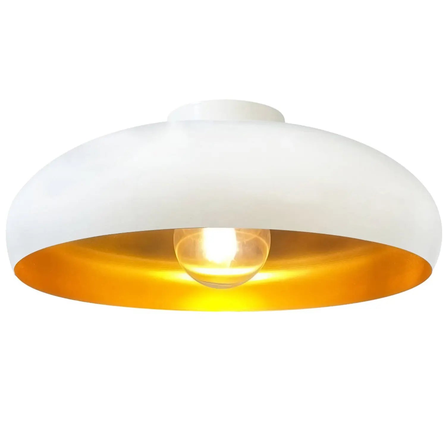 B-Ware Royaltech Deckenleuchte Lampe Olli Deckenlampe Weiß Gold Led ø40cm Siehe Text