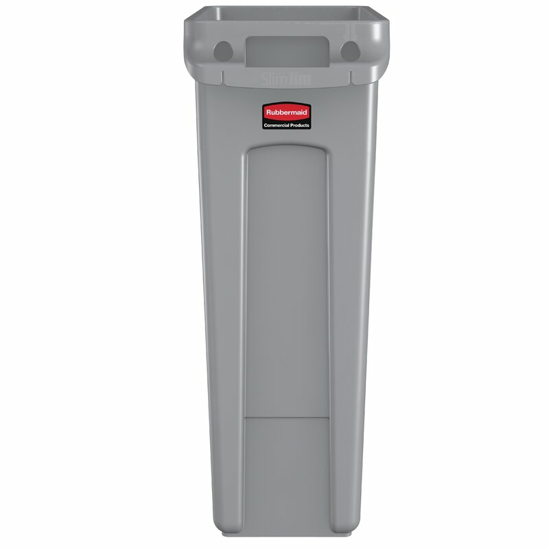 B-Ware Rubbermaid Slim Jim Abfalleimer Mülleimer Abfallbehälter Eimer 3 Stück