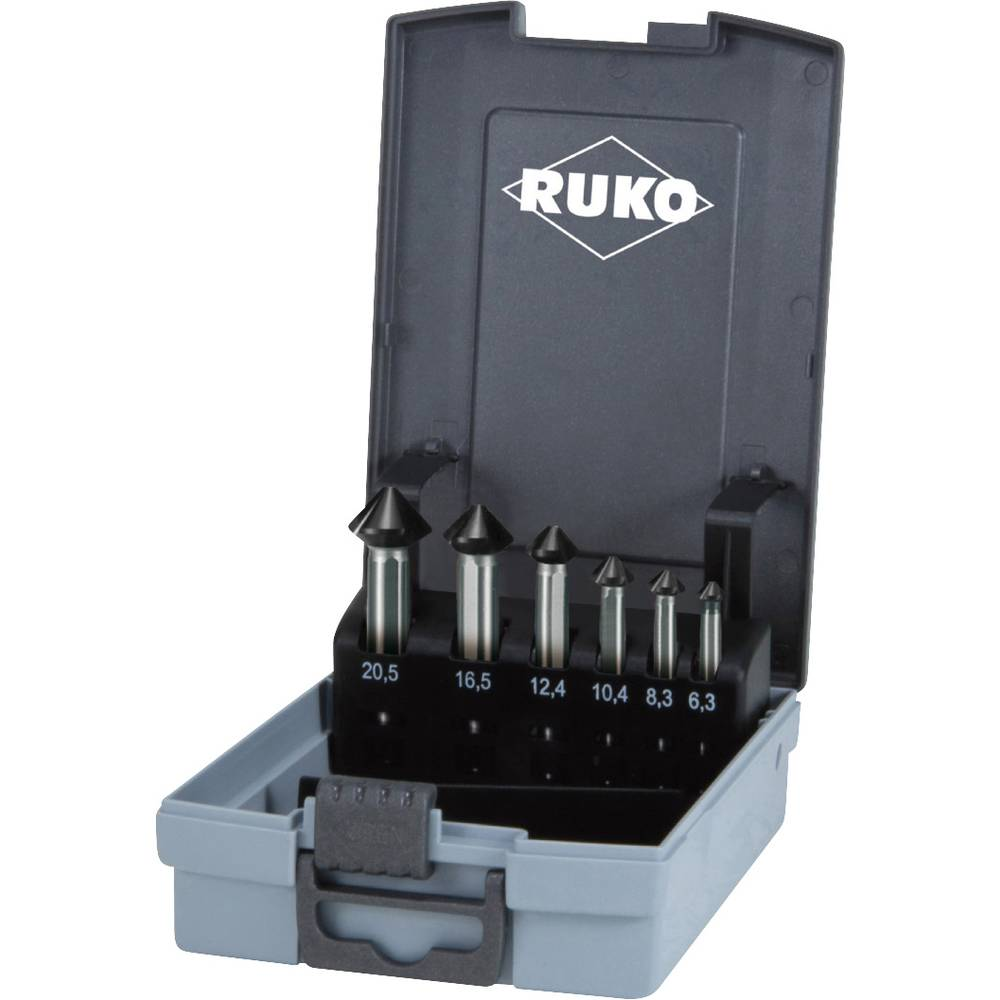 B-Ware Ruko 102790 Epro Kegelsenker Set 6teilig Werkzeug Metall 6teilig Bohrer Zubehör