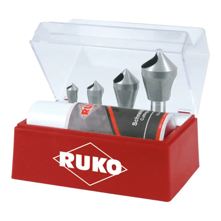 B-Ware Ruko Kegelsenker Entgratsenker Satz Kegelsenker Querloch 90° Hss Co 5 5 Teilig