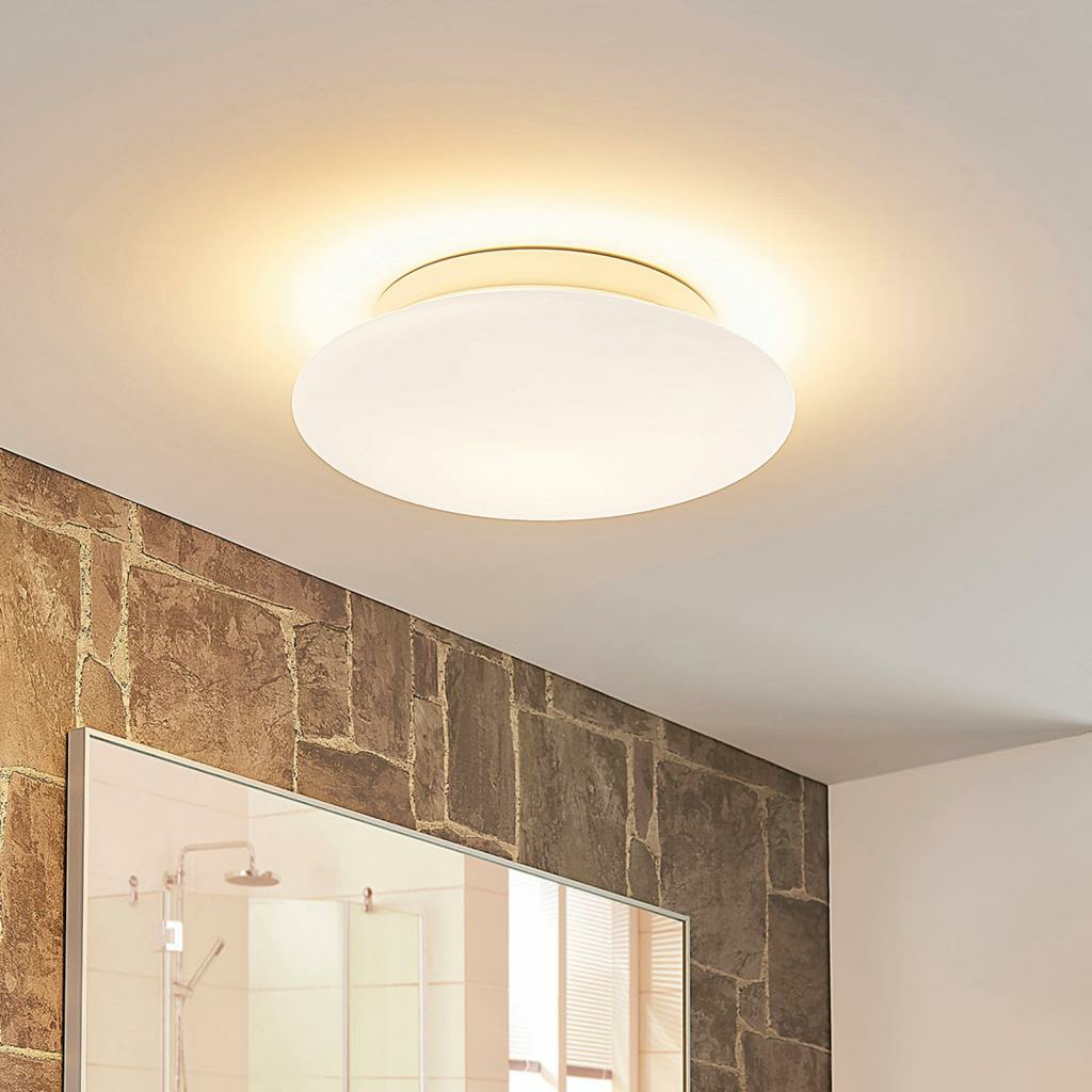B-Ware Lindby Runde Glas Led Deckenleuchte Toan Deckenlampe Deckenlicht Leuchte Lampe