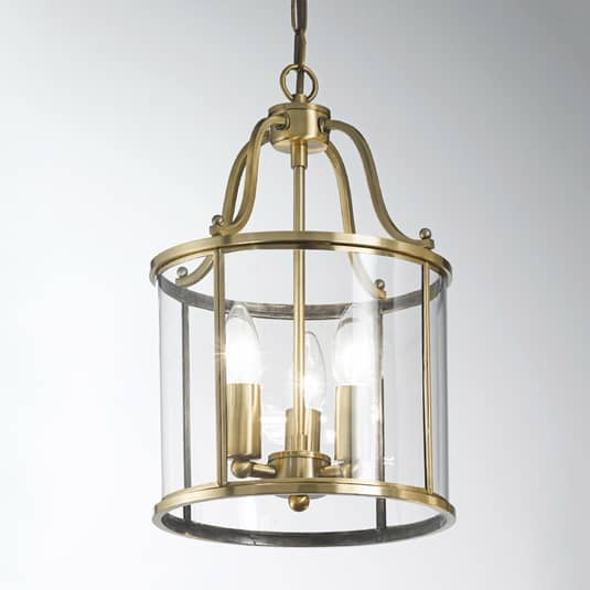B-Ware Orion Runde Laternenform Hängeleuchte Hängeleuchte Lampe Leuchte Rieka 25cm E14