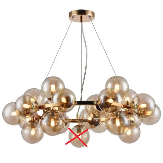 B-Ware Maytoni Dallas Pendellampe Hängelampe Lampe Leuchte G9 Led Gold Siehe Text/Foto