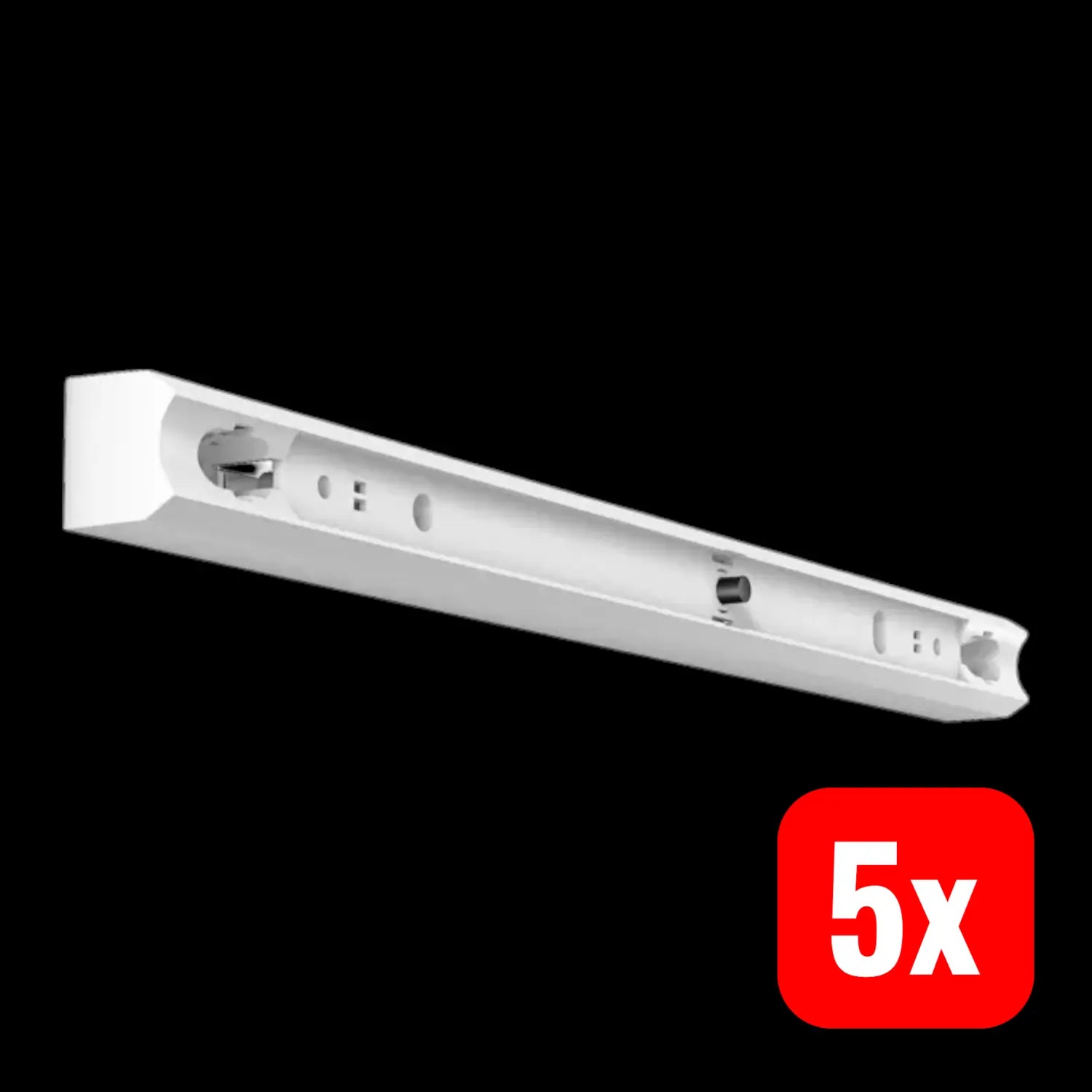 B-Ware Rzb Stableuchte Leuchte Iso Linienlampe Kunststoff Weiß Armatur 5 Stück