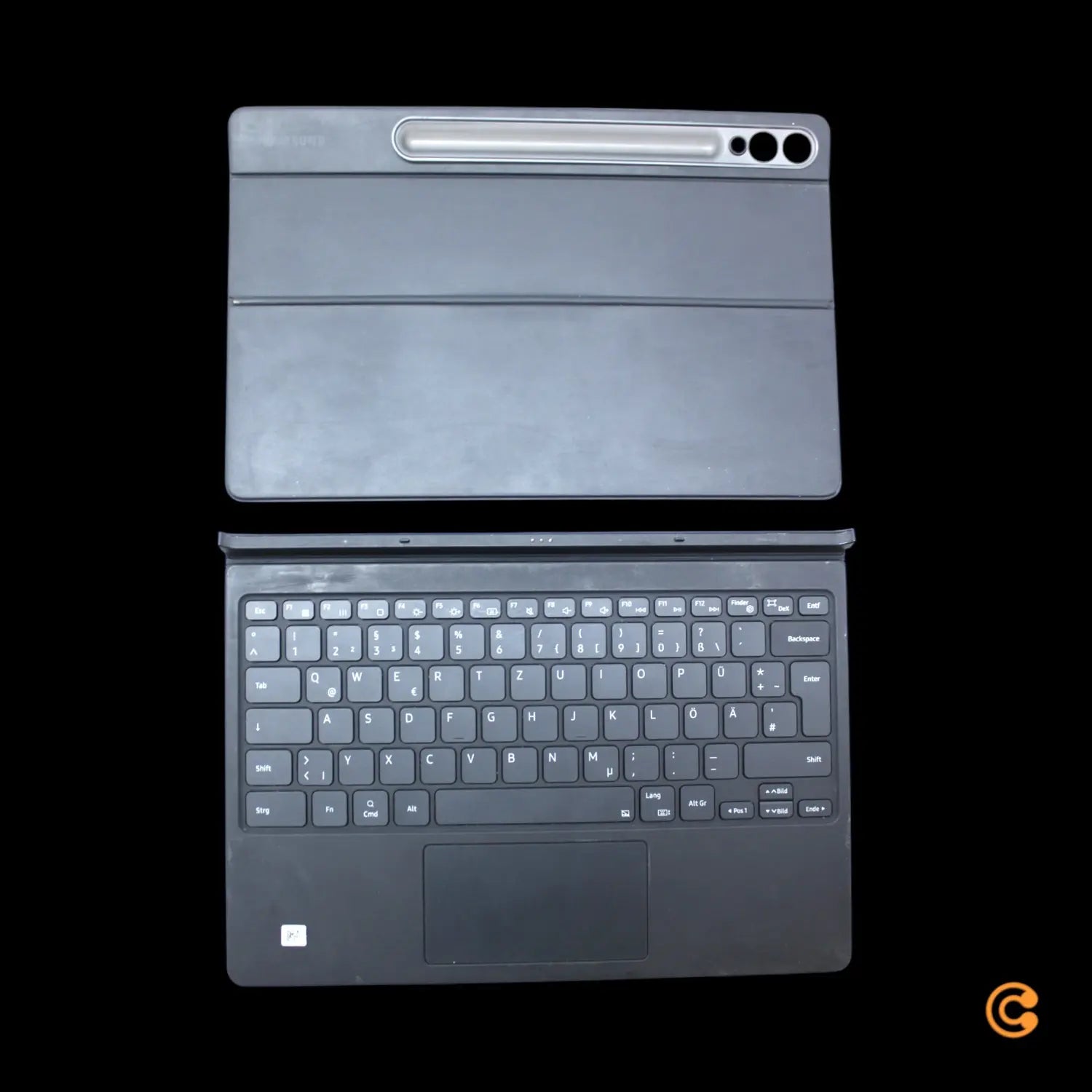 B-Ware Samsung Tablet Tastatur Hülle Keyboard Cover Für Galaxy Tab S9 Plus Schwarz