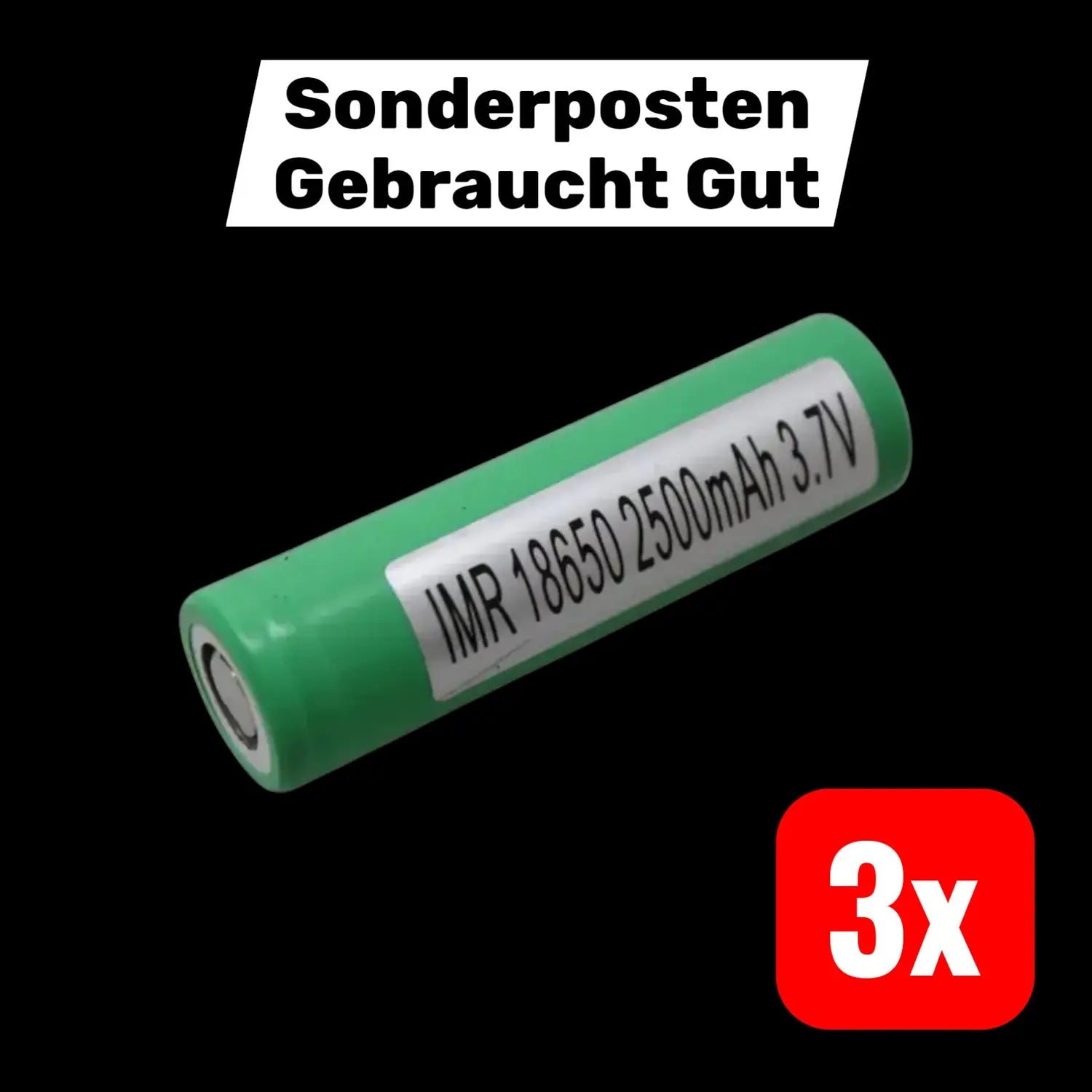 B-Ware Samsung Spezialakku Batterie Li Ion 3.6 V Flat Top Hochstromfähig 3 Stück
