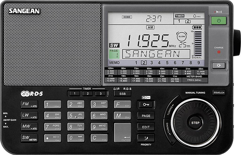 B-Ware Sangean Ats 909 X Weltempfänger Aux, Kw, Lw, Mw, Ukw Akku Ladefunktion Schwarz