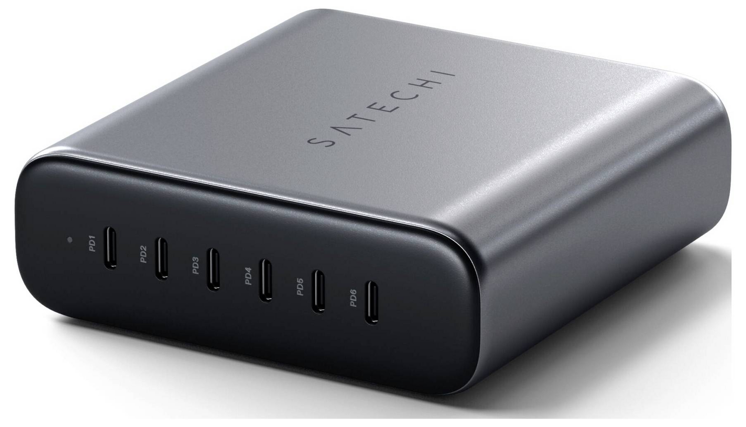 B-Ware Satechi Ladegerät Ga N Usb C 200 W 6 Port Charger Schreibtisch Siehe Text/Foto