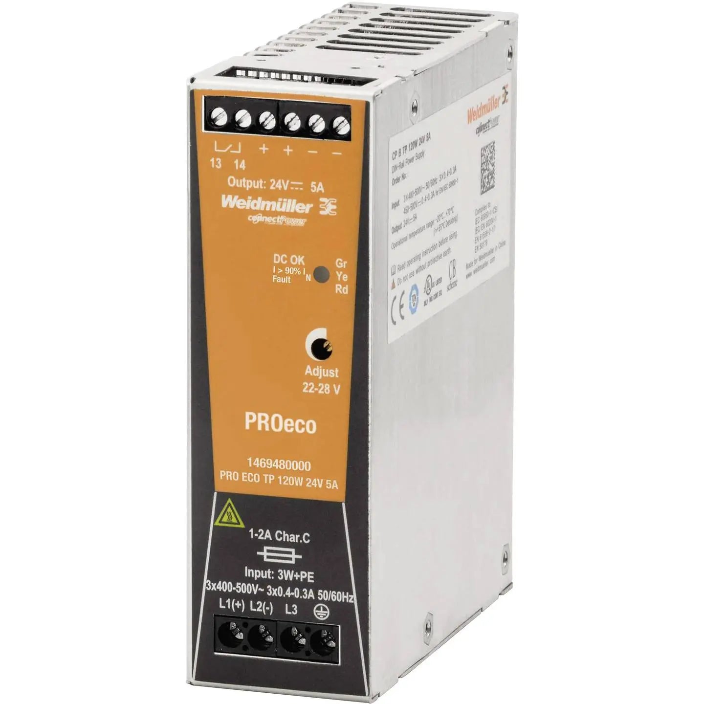 B-Ware Dehn Schaltnetzgerät Netzteil Stromversorgung 120 W 24 V 5 A Hutschiene Pro Eco