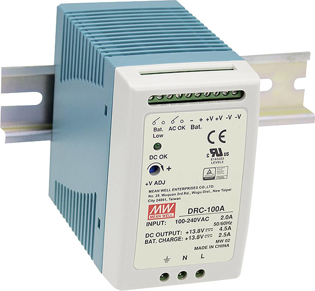 B-Ware Mean Well Drc 100 A Hutschienen Netzteil (Din Rail) 13.8 V/Dc 4.5 A 96 W 2 X Netz