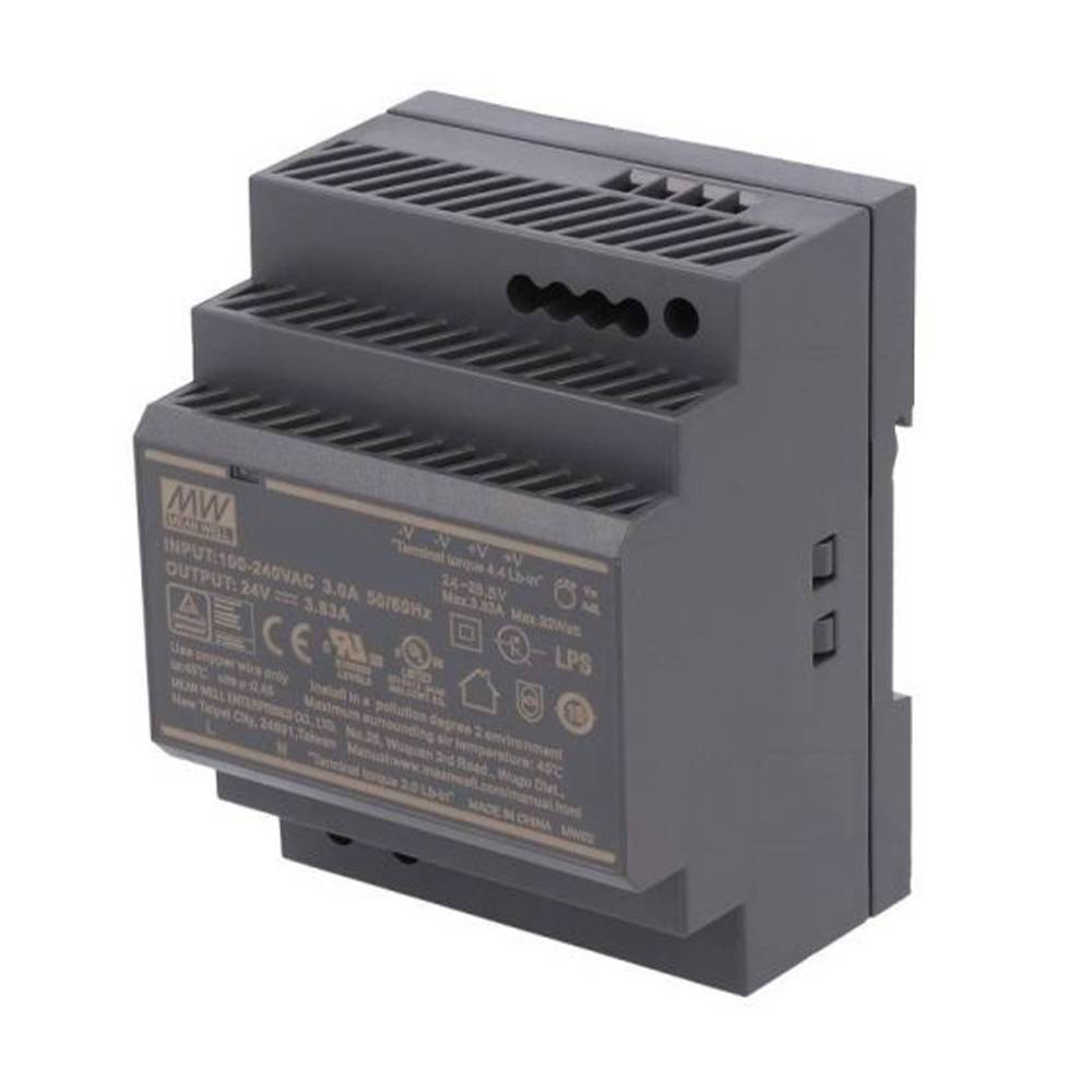 B-Ware Mean Well Schaltnetzteil Netzgerät Edelstahl 24 V 91,92 W Für Din Schiene Netzteil