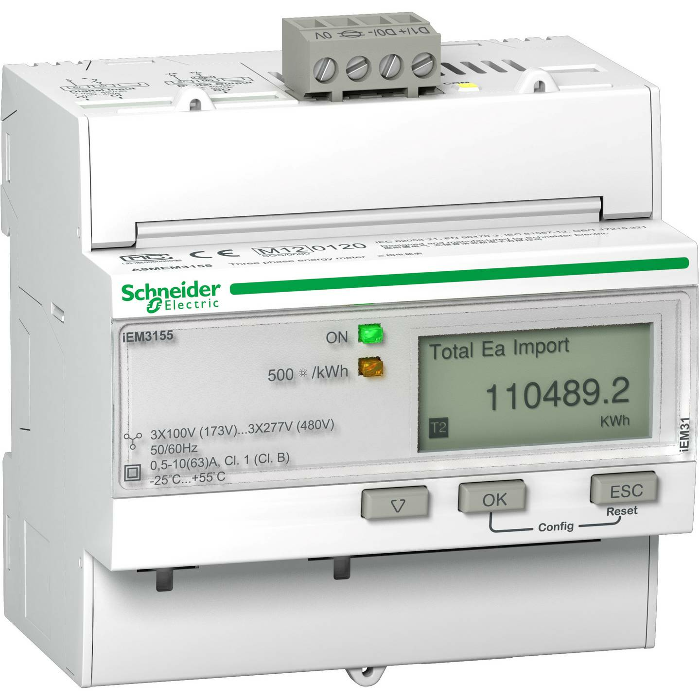 B-Ware Schneider Electric A9 Mem3155 E Zähler Stromzähler Verbrauchszähler Digital 63 A