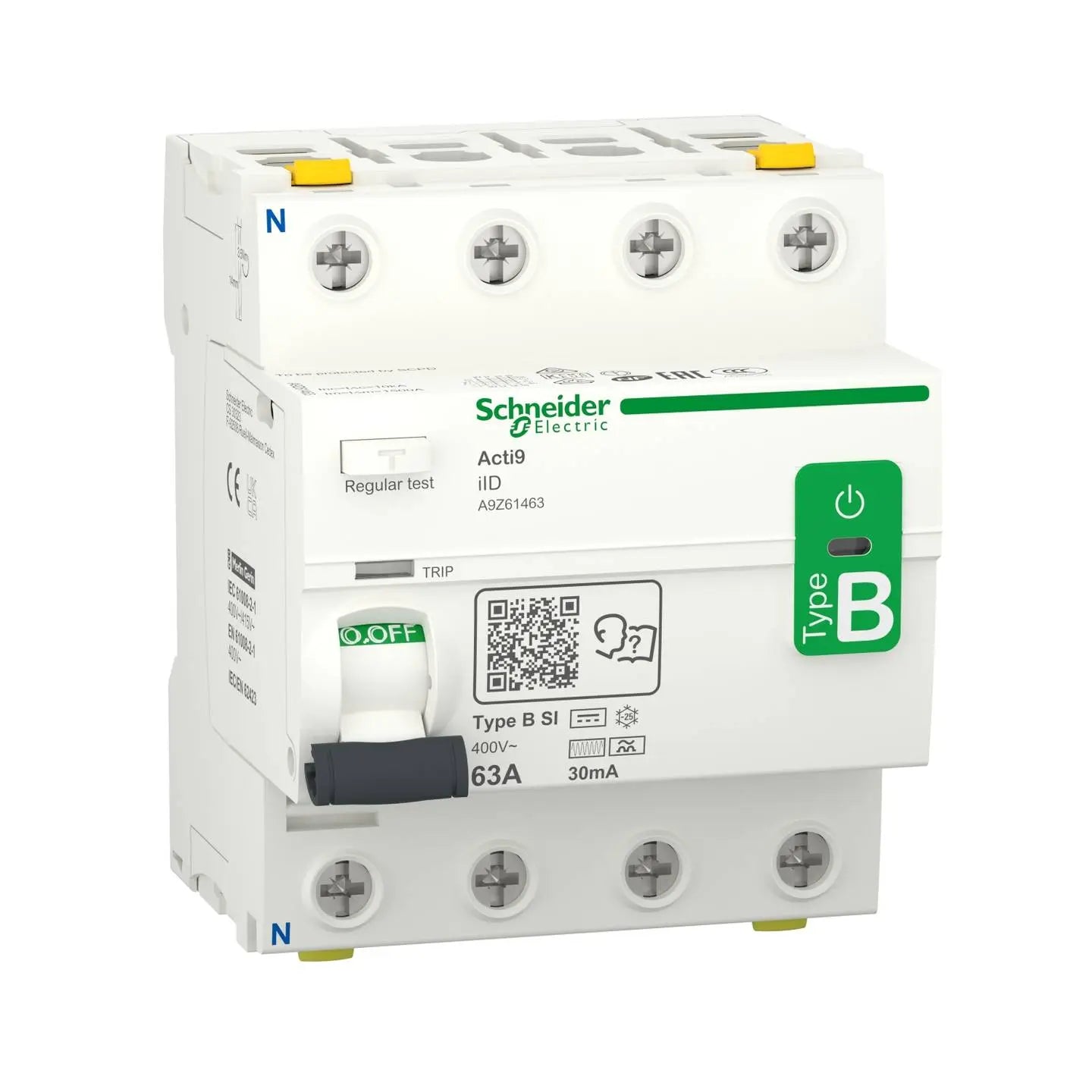 B-Ware Schneider Fehlerstromschutzschalter Fi Schalter Allstromsensitiv Acti 9 Iid 63 A
