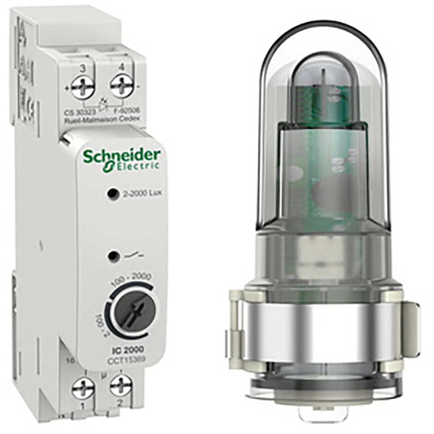 B-Ware Schneider Electric Dämmerungsschalter Lichtsensor Lichtschalter Din Hutschiene