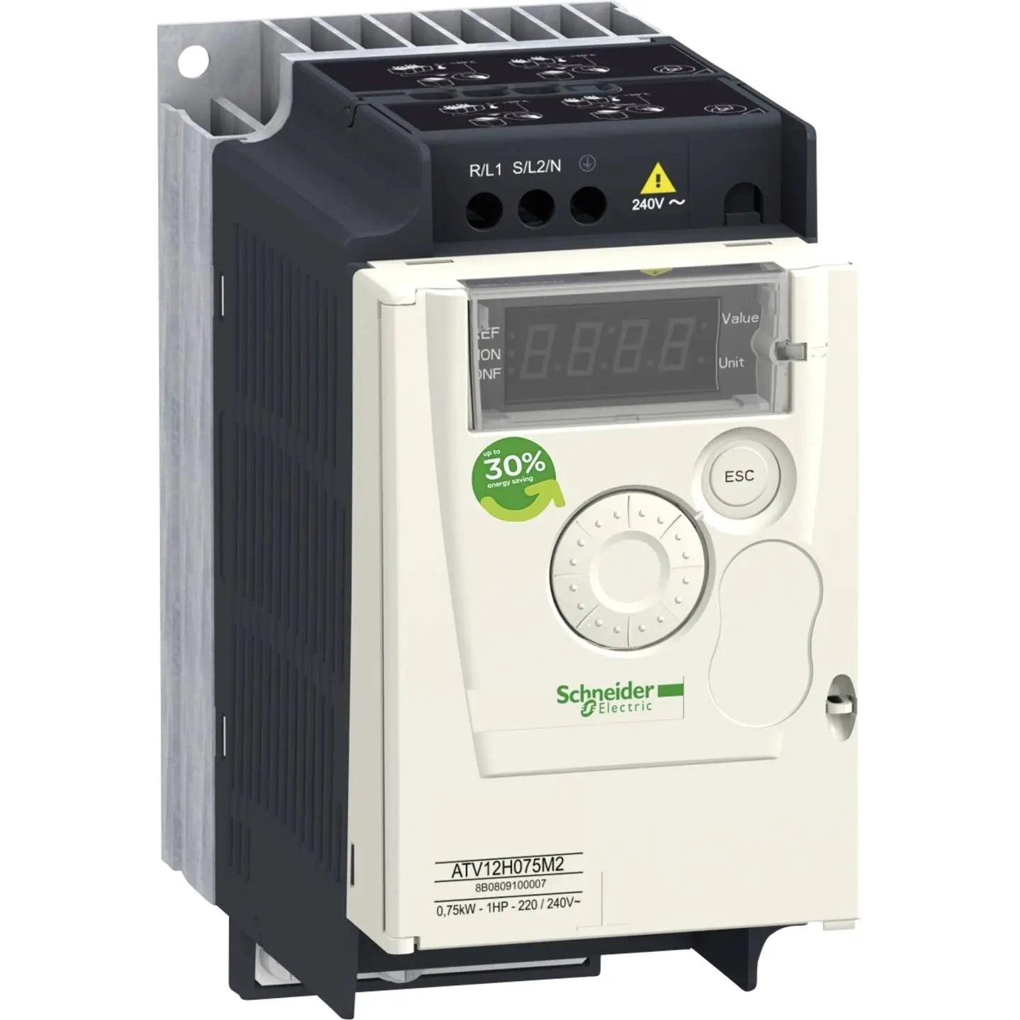 B-Ware Schneider Electric Frequenzumrichter Umrichter Atv12 H075 M3 Drehstrom 200 V 0.75k W