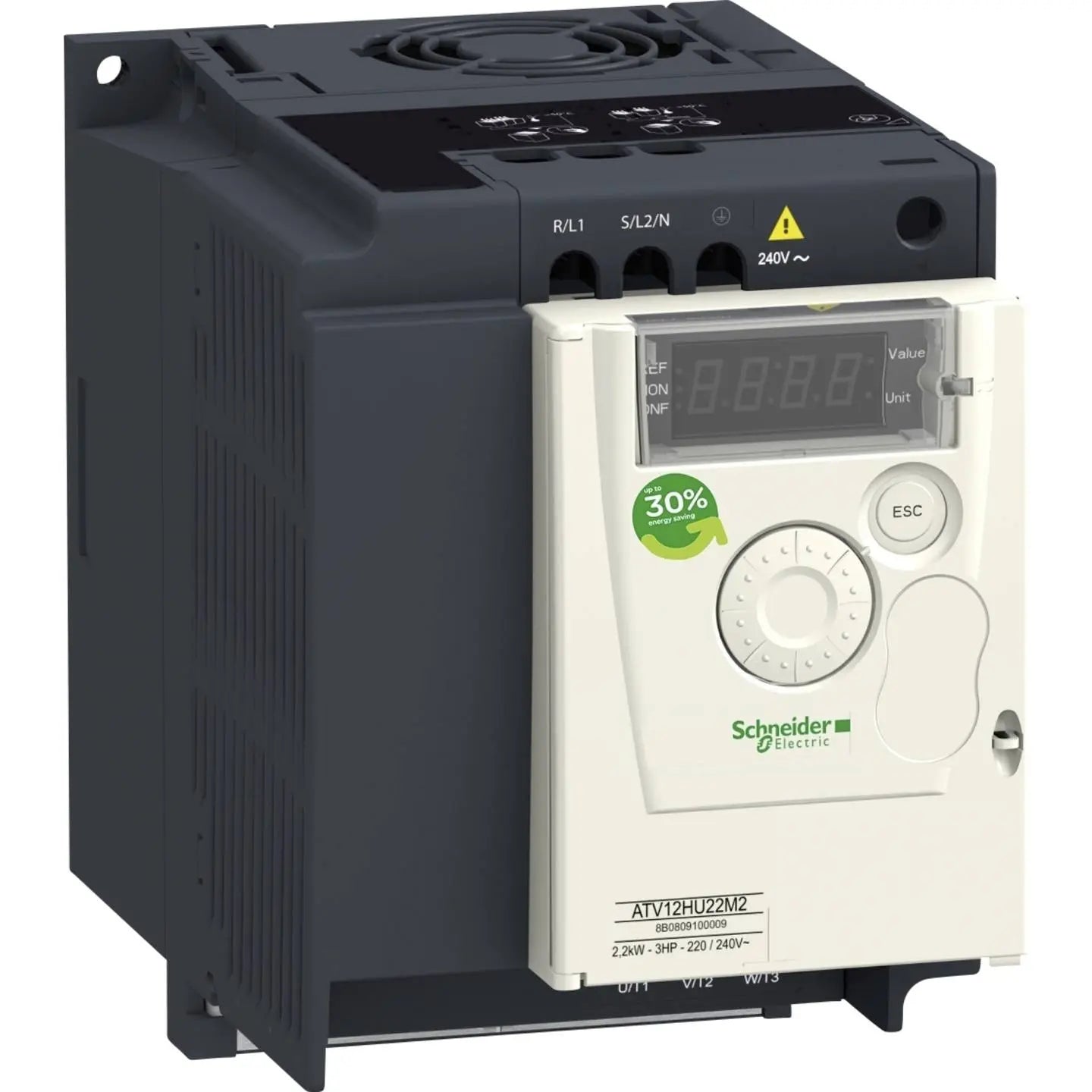 B-Ware Schneider Electric Frequenzumrichter Frequenzumwandler Atv12 Hu22 M2 X 2.2k W 240 V