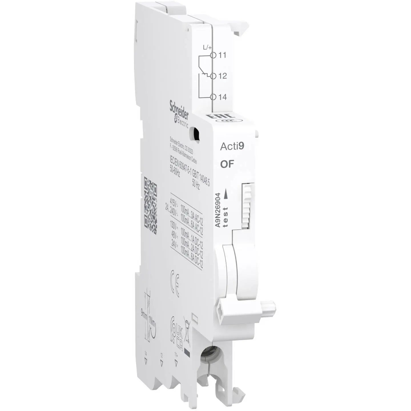 B-Ware Schneider Electric Acti9 Hilfsschalter Wechsler Of Schaltkontakt 1 Oc 100m A 6 A