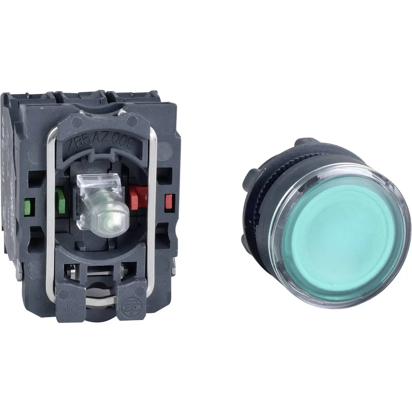 B-Ware Schneider Electric Leuchtdrucktaster Druckschalter Xb5 Aw33 B5 Led 600 V 6 A Tastend
