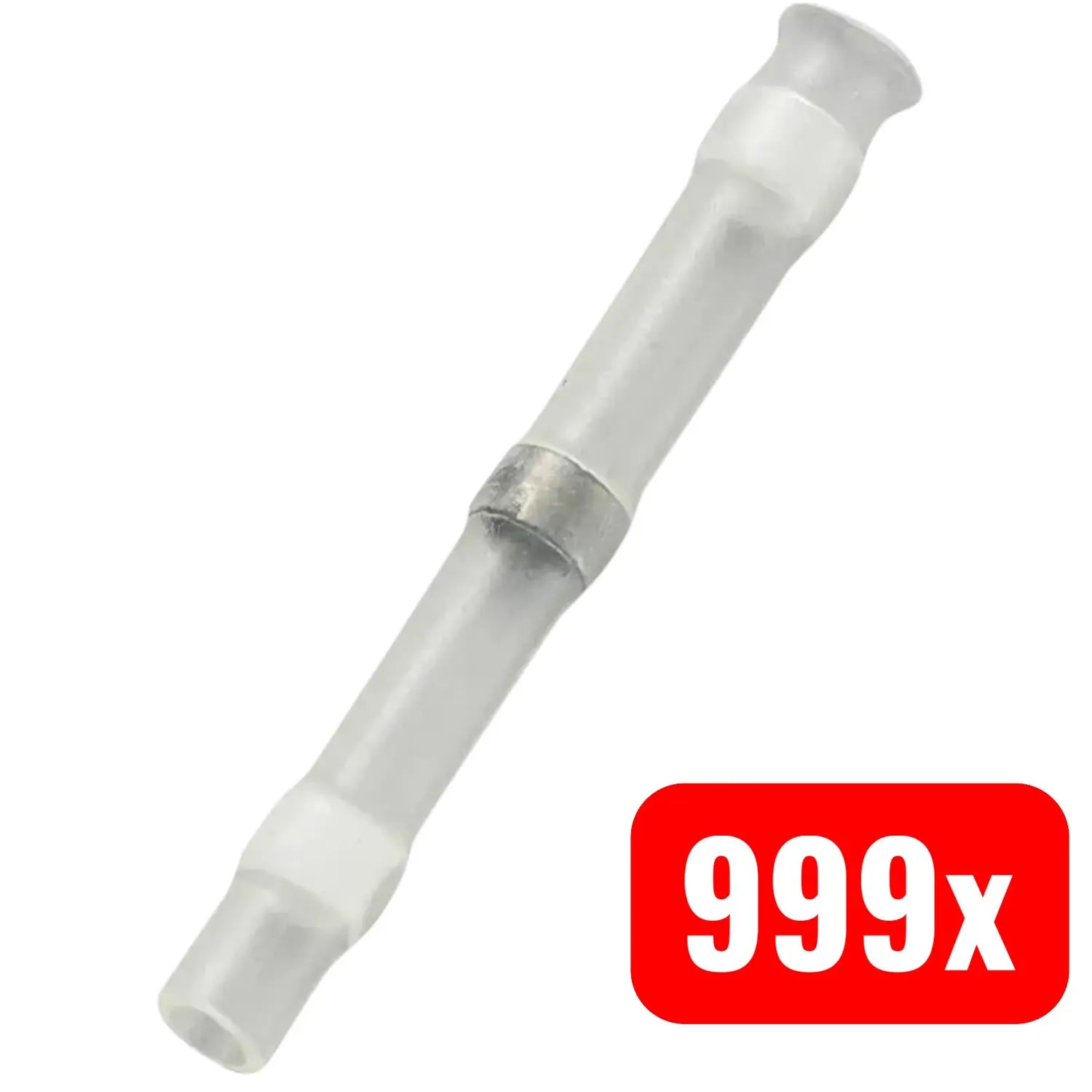 B-Ware Tru Components Stoßverbinder Kabel Schrumpfschlauch Vollisoliert Weiß 1 Stück