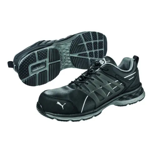 B-Ware Puma Halbschuh Schuh 643840 S3 Esd Schwarz Größe 48 Rindvollleder Herren