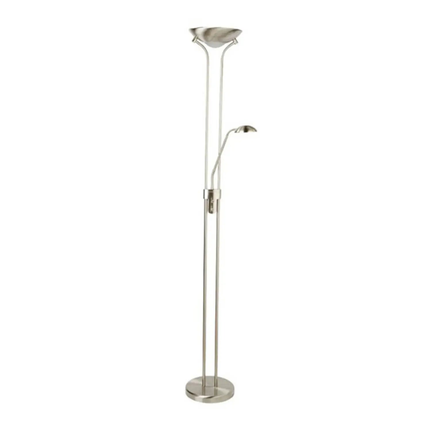 B-Ware Searchlight Stehleuchte Led Mother And Child Leselampe Dimmbar Silber Schalter