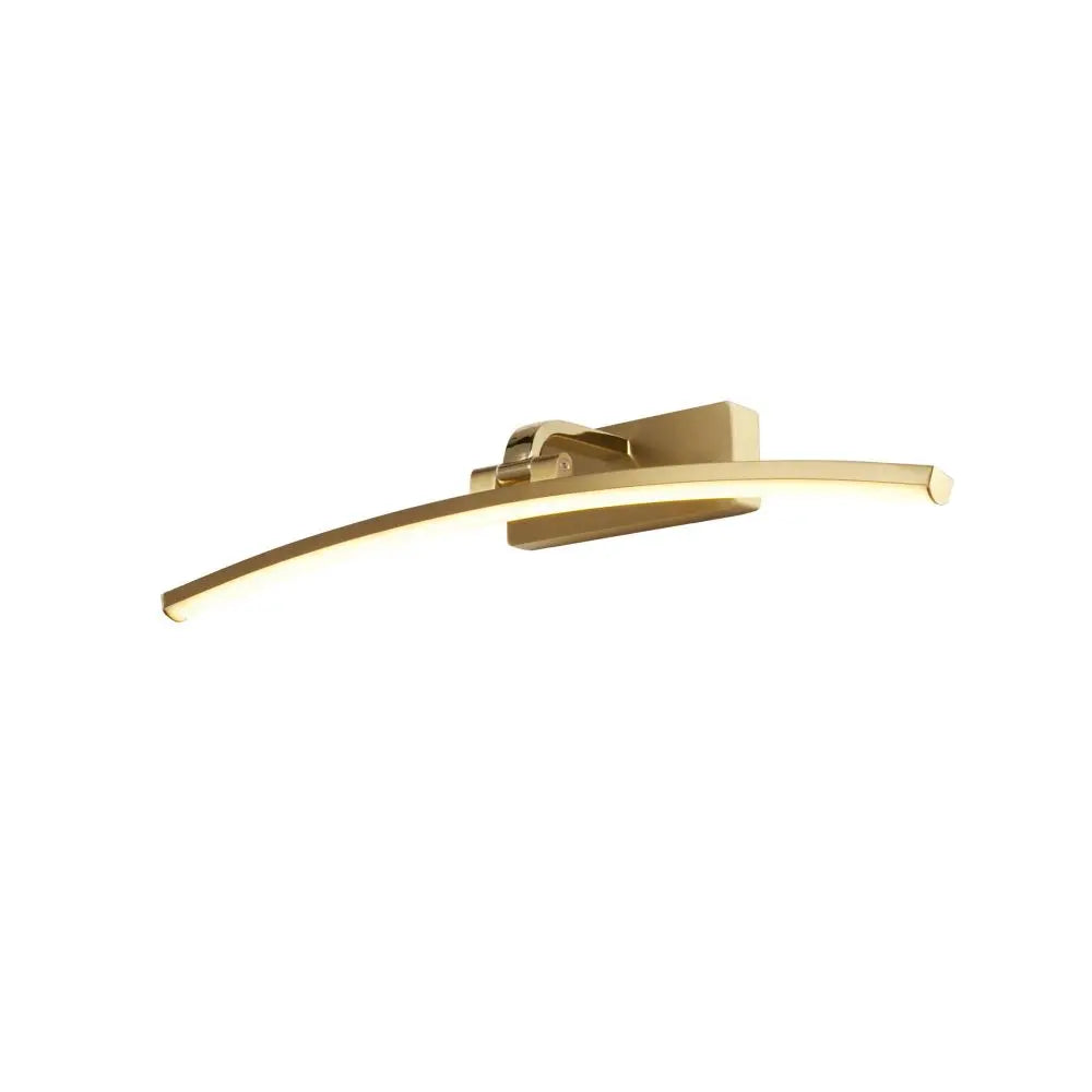 B-Ware Searchlight Wandleuchte Wandlampe Led Santorini Aluminium Golden Neigbar 50 Cm