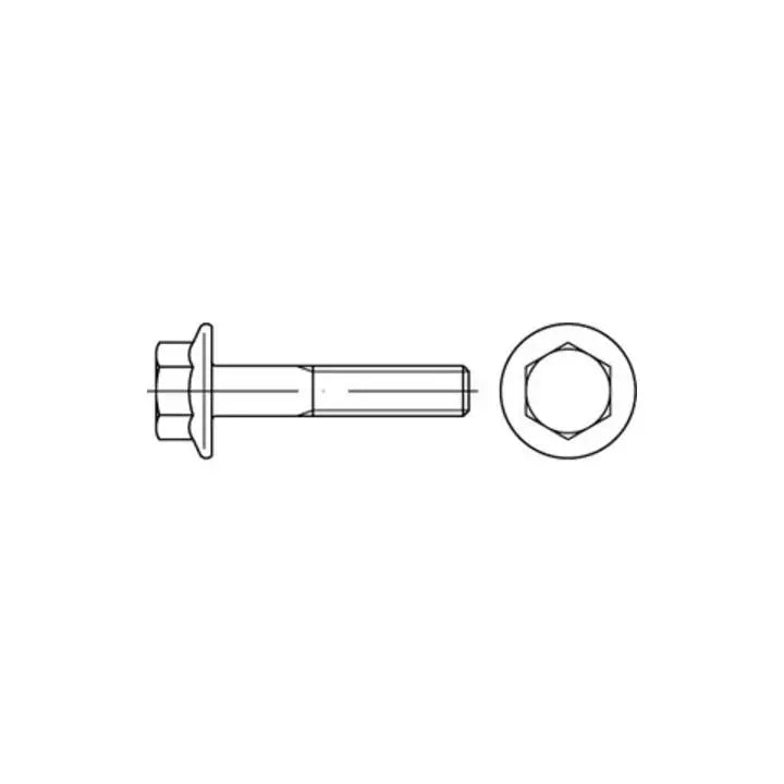 B-Ware Mbn Sechskantschrauben Schrauben Flansch Zinklamellenbeschichtung M 14 X 40 1820