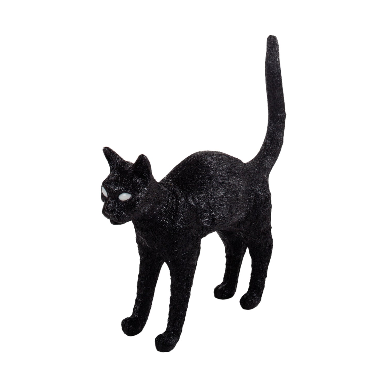 B-Ware Seletti Tischlampe Dekoleuchte Katze Led Figur Jobby The Cat Schwarz Akku 52 Cm