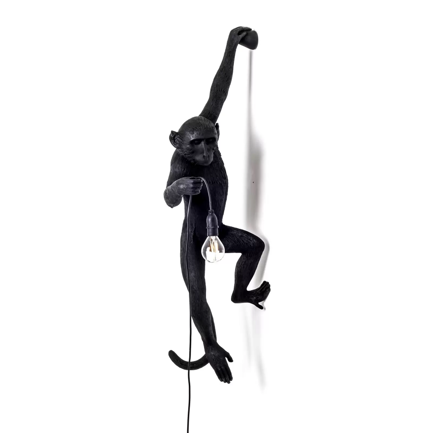 B-Ware Seletti Monkey Lamp Deko Wandlampe Links Schwarz Wandlampe Lampe Leuchte E14