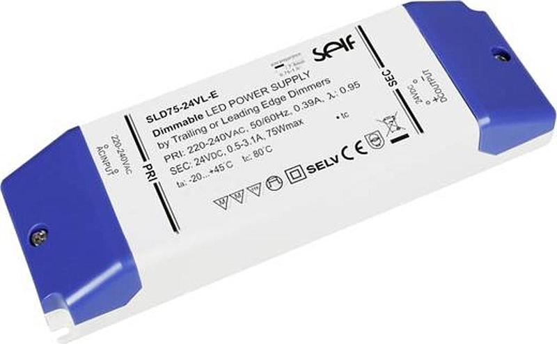 B-Ware Self Electronics Sld75 12 Vl E Led Trafo Konstantspannung 75 W 1 6.25 A 12 V/Dc