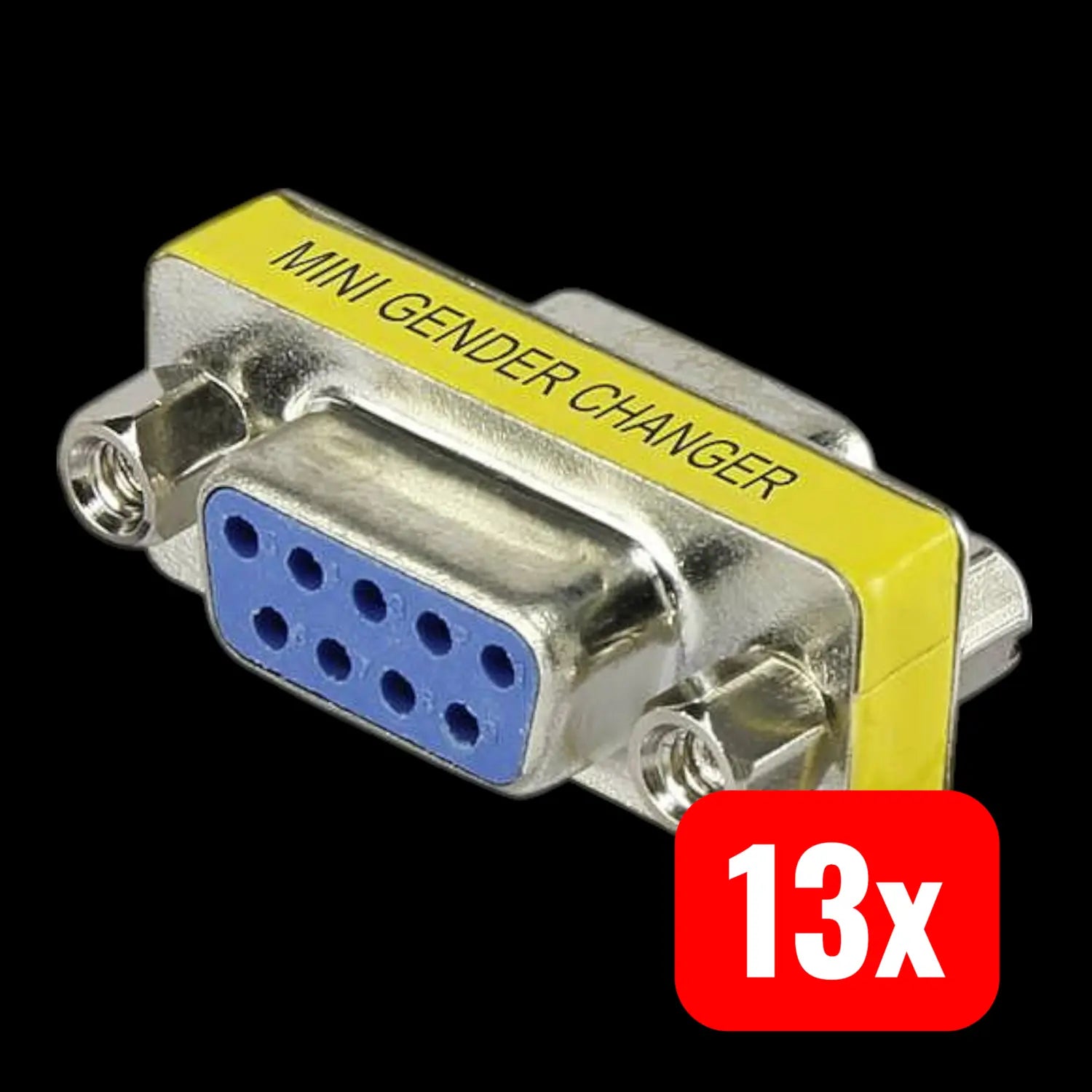 B-Ware Renkforce Seriell Adapter 1x D Sub Buchse 9pol. 1x D Sub Buchse 9pol. 13 Stück
