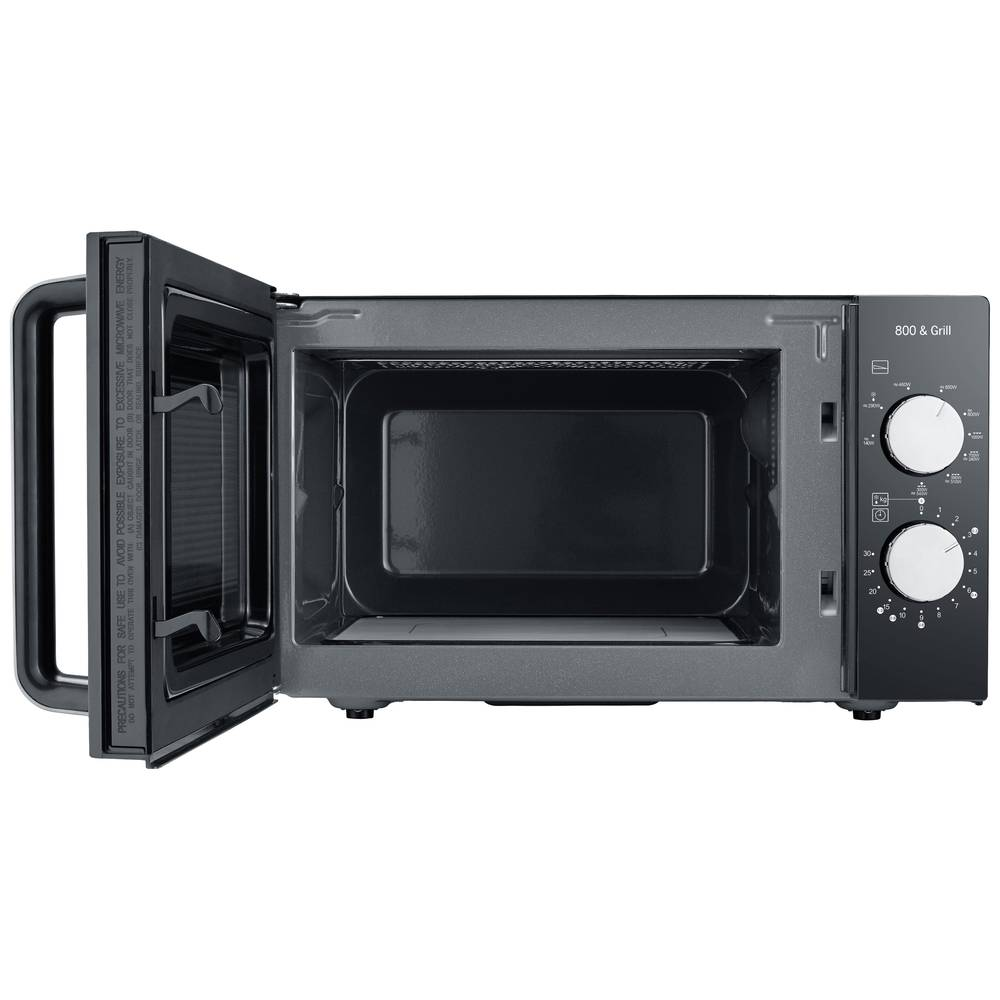 B-Ware Severin Mw 7762 Mikrowelle Schwarz Edelstahl 800 W Grillfunktion Aufwärmgerät