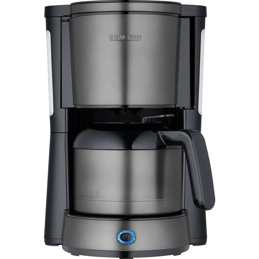 B-Ware Severin Kaffeemaschine Kaffeeautomat Filterkaffee 8 Tassen Timerfunktion Stahl