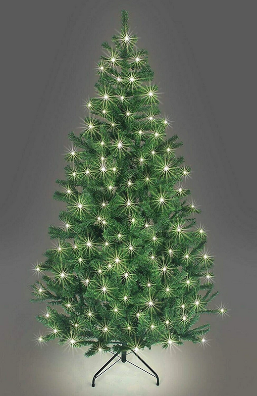 B-Ware Shatchi Weihnachtsbaum Kunstbaum Christbaum Warm White Le Ds 1,2 M 4 Ft Grün