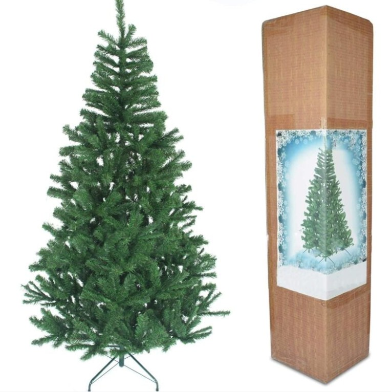 B-Ware Shatchi Weihnachtsbaum Kiefer Weihnachtsbaum Alaskan Pine 6 Ft Grün Metallständer