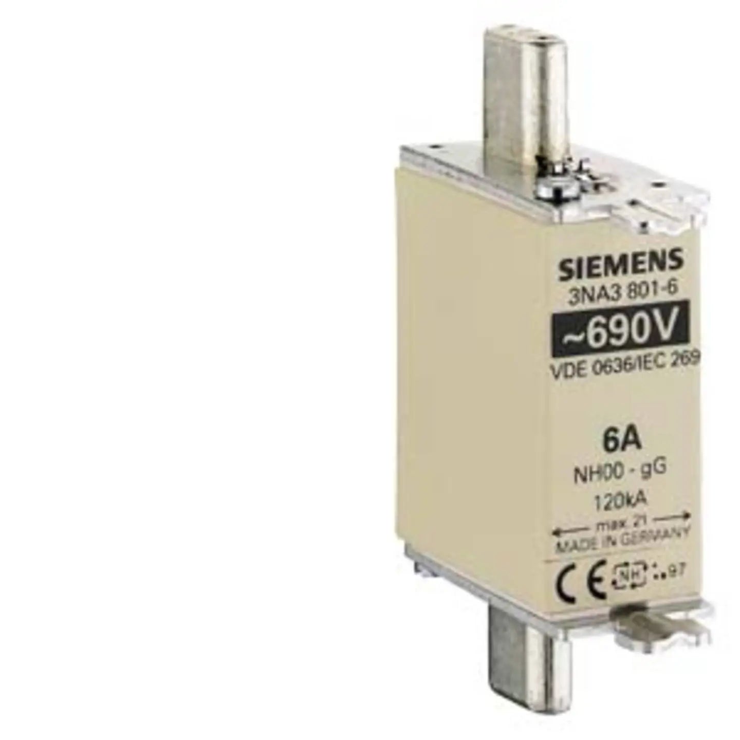 B-Ware Siemens Sicherungseinsatz Schmelzsicherung Nh000 Nh Sicherung G G 6 A
